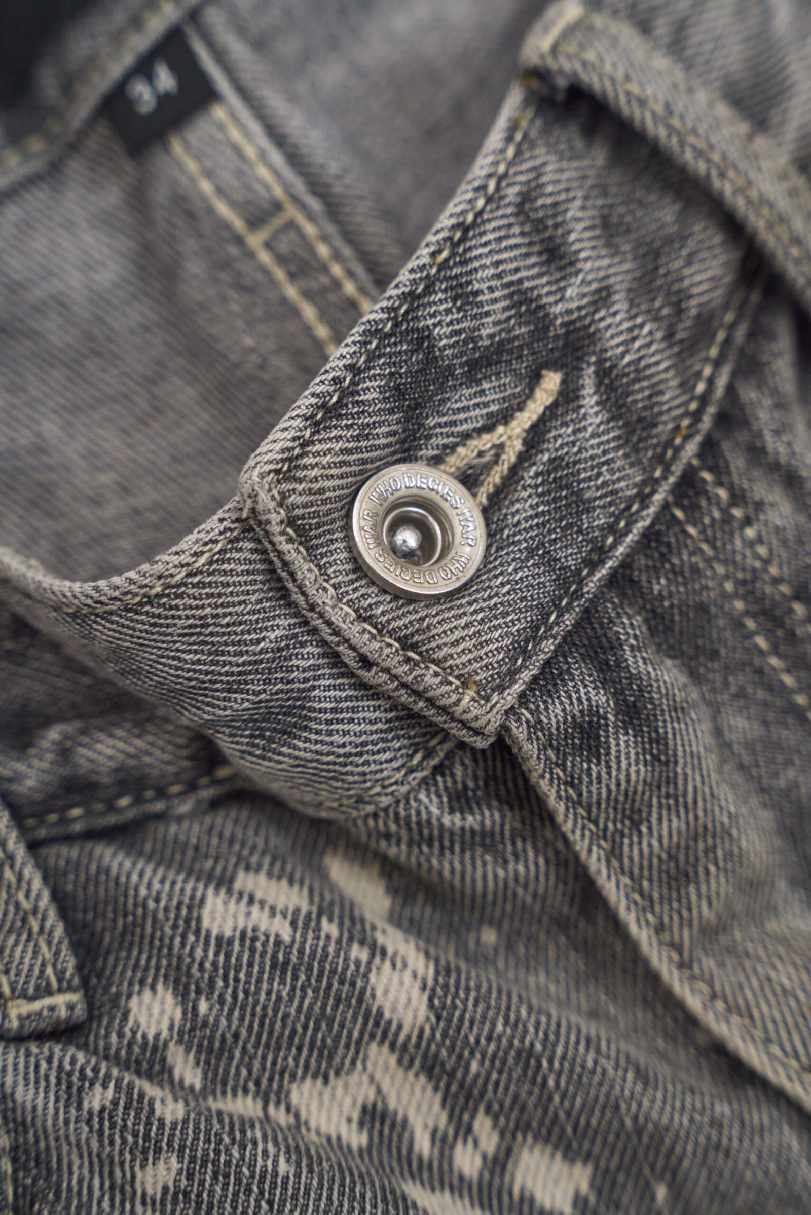 Who Decides War Scripture Denim (Size 34) - Image 4
