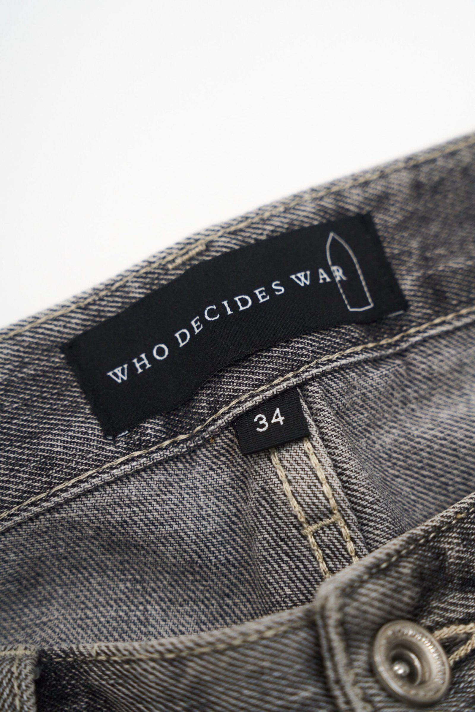 Who Decides War Scripture Denim (Size 34) - Image 6
