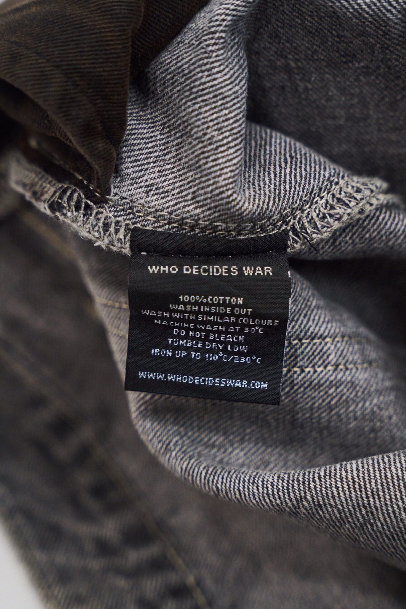 Who Decides War Scripture Denim (Size 34) - Image 7