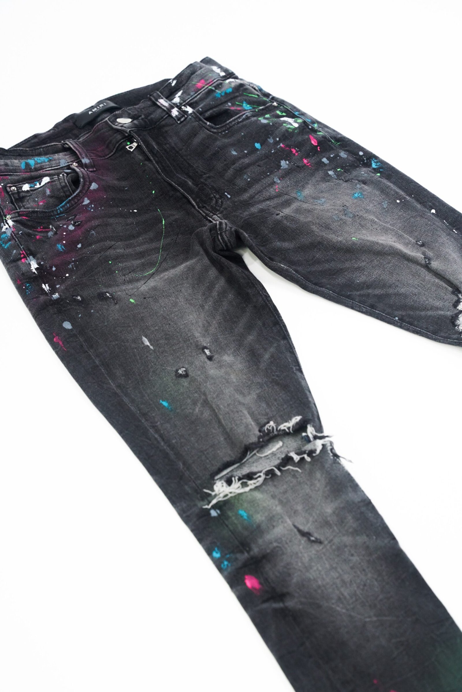 Amiri Paint Splatter Denim (Size 29) - Image 2