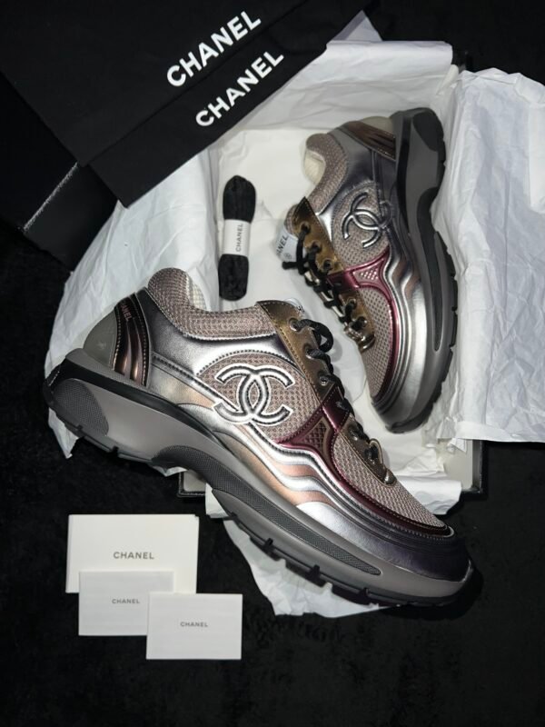 Chanel CC Laminated Trainer (US 7)