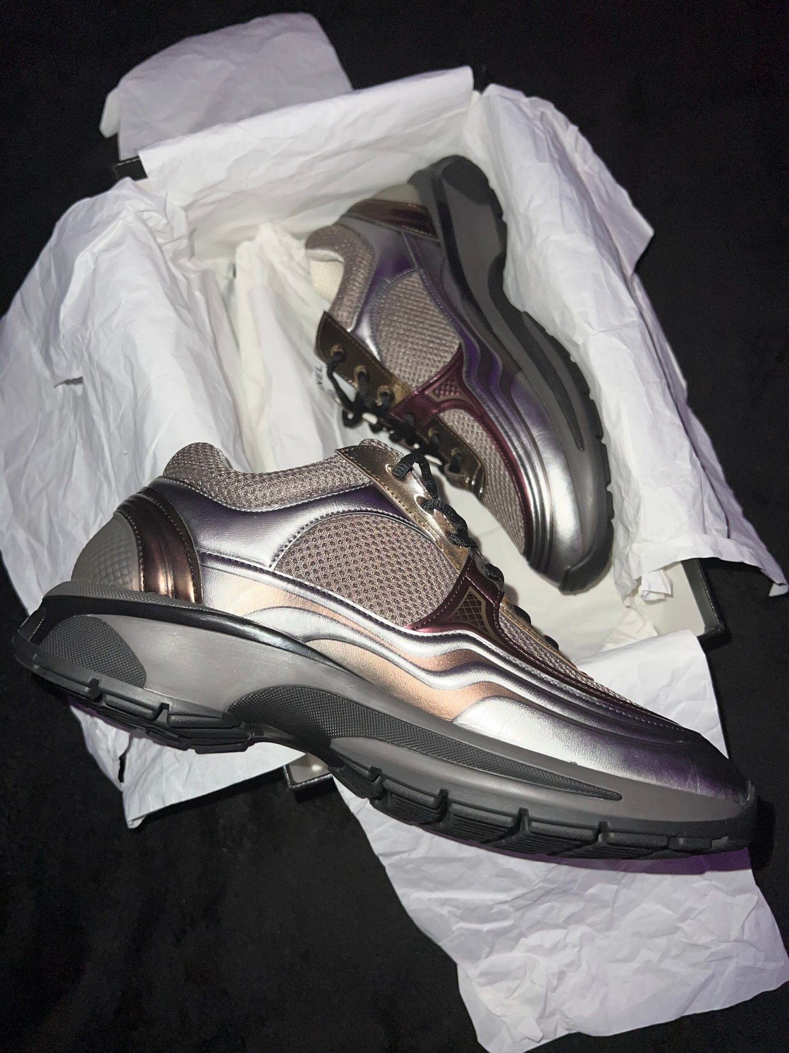 Chanel CC Laminated Trainer (US 7) - Image 6